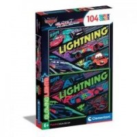 Puzzle 104 Glowing Cars Glow Racers - zdjęcie zabawki, gry