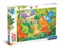 Puzzle 24 Maxi Super Kolor Dinos - zdjęcie zabawki, gry