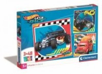 Puzzle 3x48 Super Kolor Hot Wheels - zdjęcie zabawki, gry