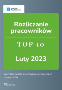 Rozliczanie pracowników. TOP 10 - okłakda ebooka