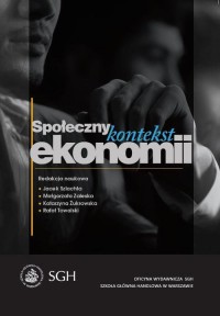 Społeczny kontekst ekonomii - okłakda ebooka