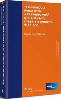 Terminologia podatkowa a prawidłowość - okłakda ebooka