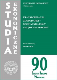 Transformacja gospodarki - poziom - okłakda ebooka