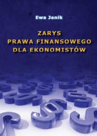 Zarys prawa finansowego dla ekonomistów - okłakda ebooka