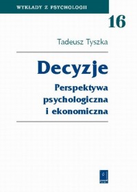 Decyzje. Perspektywa psychologiczna - okłakda ebooka