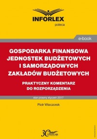 Gospodarka finansowa jednostek - okłakda ebooka