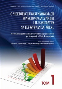 O niektórych uwarunkowaniach funkcjonowania - okłakda ebooka