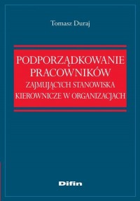 Podporządkowanie pracowników zajmujących - okłakda ebooka