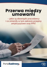 Przerwa między umowami – jakie - okłakda ebooka