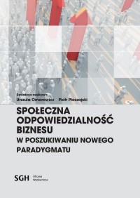 Społeczna odpowiedzialność biznesu - okłakda ebooka