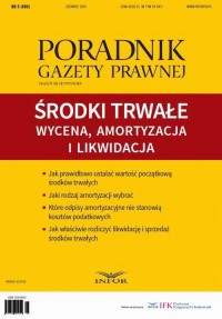 Środki trwałe: wycena, amortyzacja - okłakda ebooka