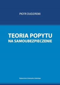 Teoria popytu na samoubezpieczenie - okłakda ebooka