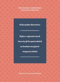 Wpływ zagranicznych inwestycji - okłakda ebooka