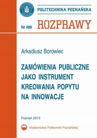 Zamówienia publiczne jako instrument - okłakda ebooka