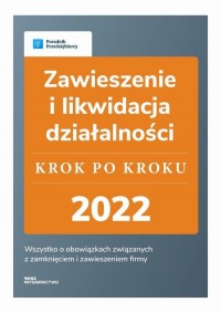 Zawieszenie i likwidacja działalności - okłakda ebooka