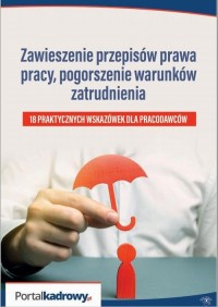 Zawieszenie przepisów prawa pracy, - okłakda ebooka