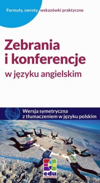 Zebrania i konferencje w języku - okłakda ebooka