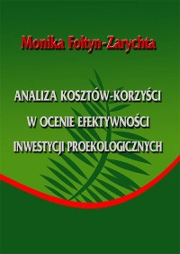 Analiza kosztów-korzyści w ocenie - okłakda ebooka