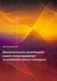 Ekonometryczne modelowanie popytu - okłakda ebooka