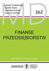 Finanse przedsiębiorstw - okłakda ebooka