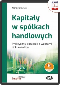 Kapitały w spółkach handlowych - okłakda ebooka