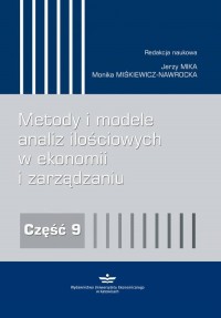 Metody i modele analiz ilościowych - okłakda ebooka