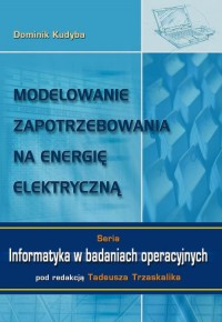 Modelowanie zapotrzebowania na - okłakda ebooka