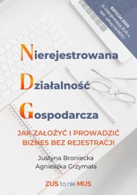 Nierejestrowana Działalność Gospodarcza, - okłakda ebooka