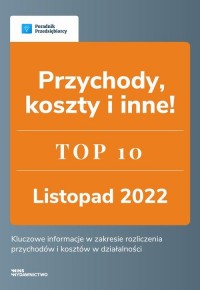 Przychody, koszty i inne - TOP - okłakda ebooka