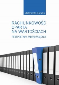 Rachunkowość oparta na wartościach. - okłakda ebooka