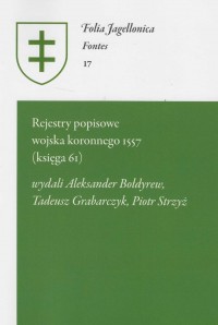 Rejestry popisowe wojska koronnego - okładka książki