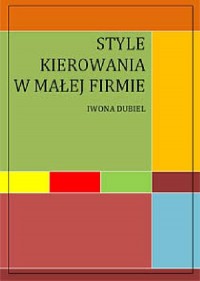 Style kierowania w małej firmie - okłakda ebooka