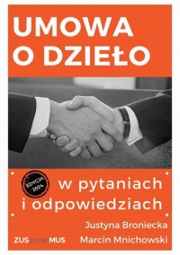 Umowa o dzieło w pytaniach i odpowiedziach - okłakda ebooka