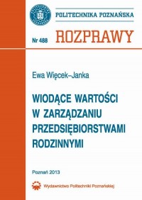 Wiodące wartości w zarządzaniu - okłakda ebooka