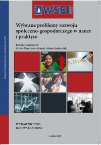 Wybrane problemy rozwoju społeczno-gospodarczego - okłakda ebooka