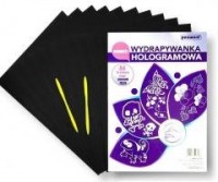 Wydrapywanka hologramowa A4 srebrna - okładka książki