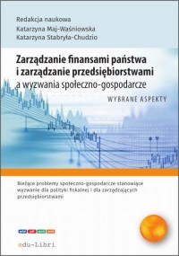 Zarządzanie finansami państwa i - okłakda ebooka