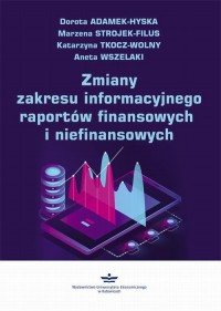 Zmiany zakresu informacyjnego raportów - okłakda ebooka