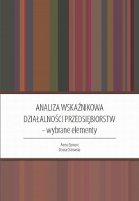 Analiza wskaźnikowa działalności - okłakda ebooka