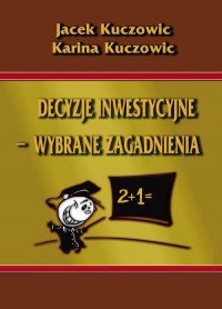 Decyzje inwestycyjne – wybrane - okłakda ebooka