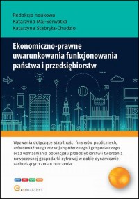 Ekonomiczno-prawne uwarunkowania - okłakda ebooka