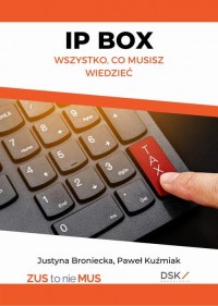 IP BOX - wszystko co musisz wiedzieć - okłakda ebooka