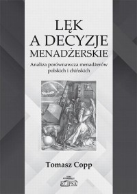 Lęk a decyzje menadżerskie - okłakda ebooka