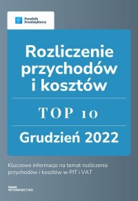 Rozliczenie przychodów i kosztów - okłakda ebooka