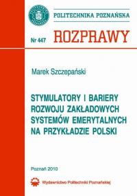 Stymulatory i bariery rozwoju zakładowych - okłakda ebooka