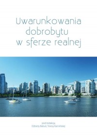 Uwarunkowania dobrobytu w sferze - okłakda ebooka