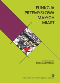 Funkcja przemysłowa małych miast - okłakda ebooka