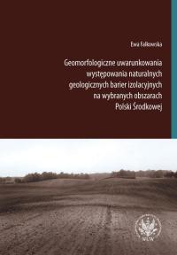 Geomorfologiczne uwarunkowania - okłakda ebooka