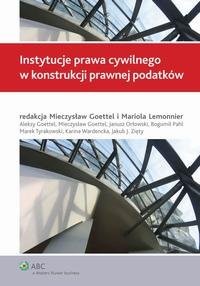 Instytucje prawa cywilnego w konstrukcji - okłakda ebooka