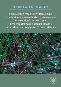 Pochodzenie węgla nieorganicznego - okłakda ebooka